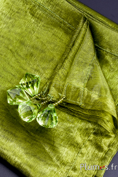 Nappe en organza - 90 x 90 cm - olive